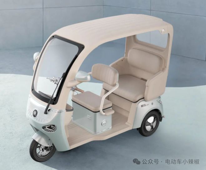愛瑪推出2款電動三輪車自帶雨蓬顏值高大空間接送小孩很方便(圖5)